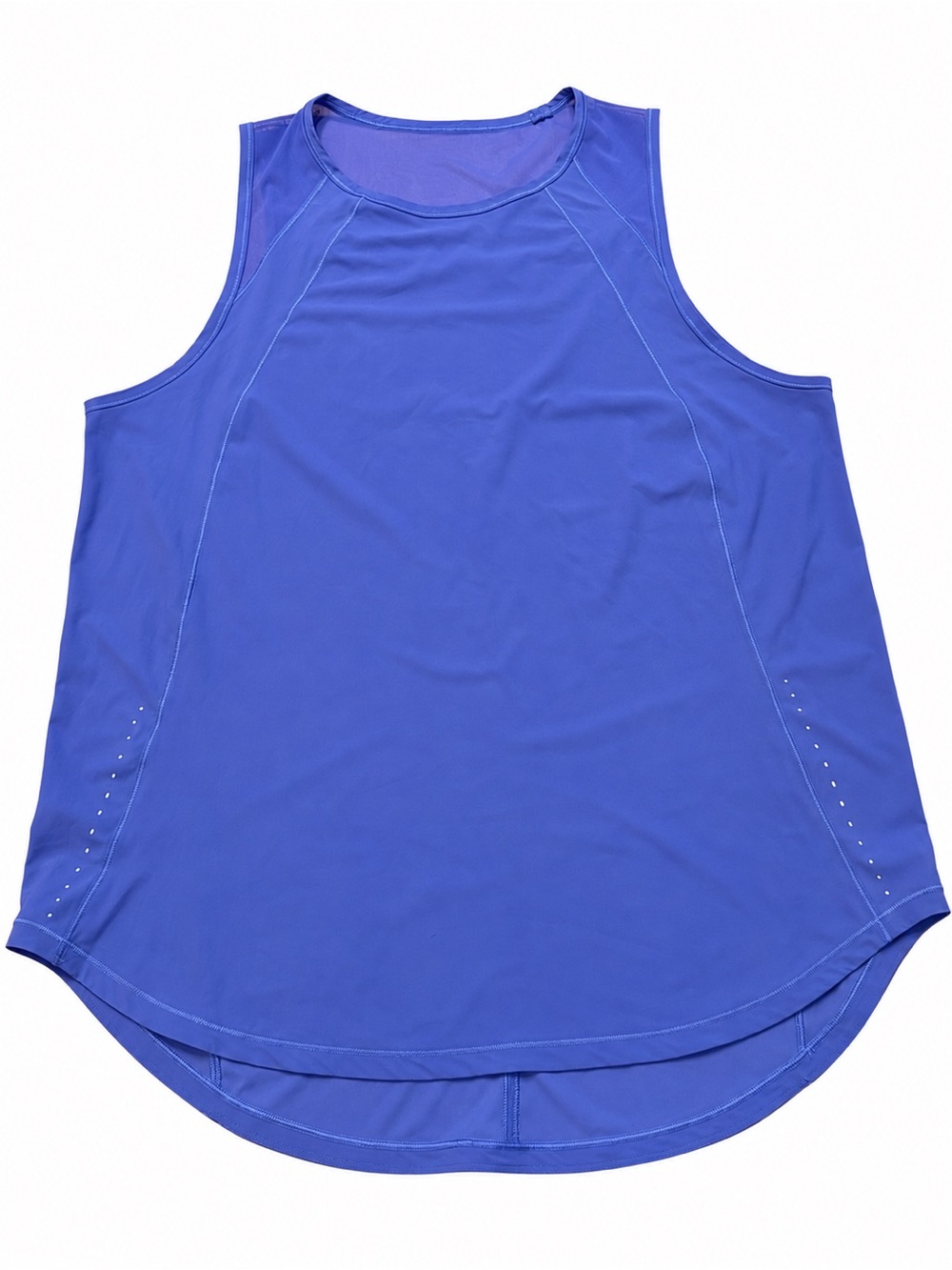 Lululemon Sculpt Tank Top Blue Purple Mesh Back Running 21” PTP